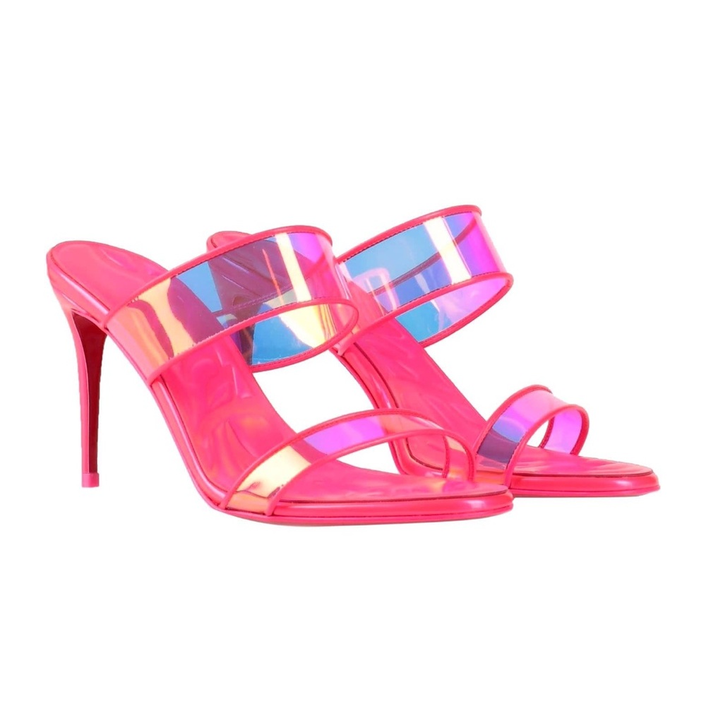 Used once!Pink Christian louboutin size 36 85mm